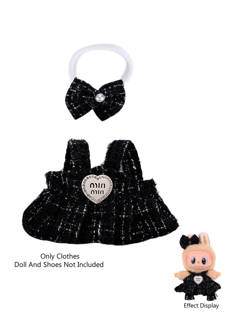 LABUBU 2-Piece Clothes for Labubu Outfit, Exquisite Accessories for Labubu,Cute Clothes Set for 17 cm Labubu Accessories,Labubu Clothes 
