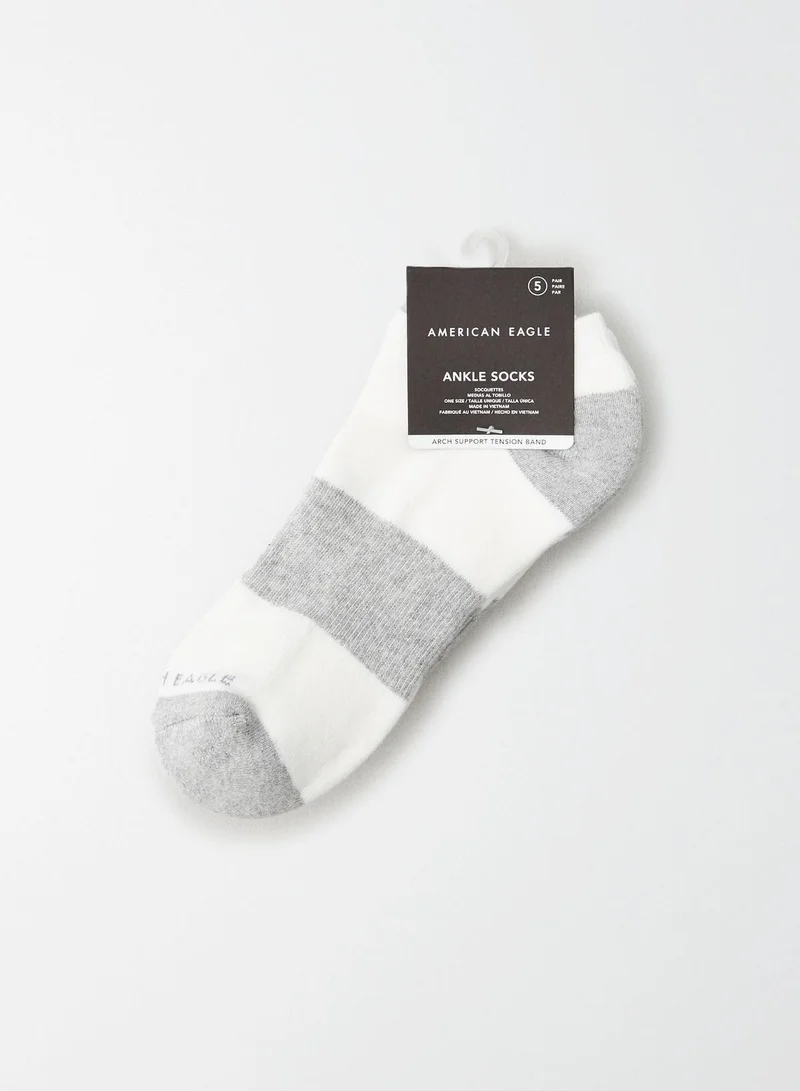 American Eagle 5 Pack Low Cut Socks