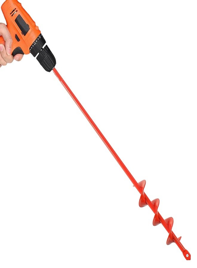 MAXCCINO Auger Drill Bit for Planting 1.6"(D) x16.5(L), Garden Ground Earth Spiral Drill Bit for 3/8" Hex Drive Drill, for Post Hole Digger Bulb Bedding Digging Plant Rapid Planter - Image 1