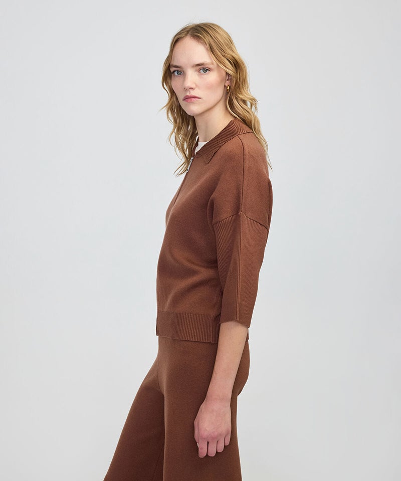 Ipekyol Zip-Up Knit Top - Image 5