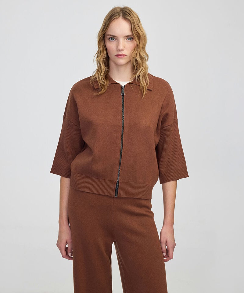Ipekyol Zip-Up Knit Top - Image 4