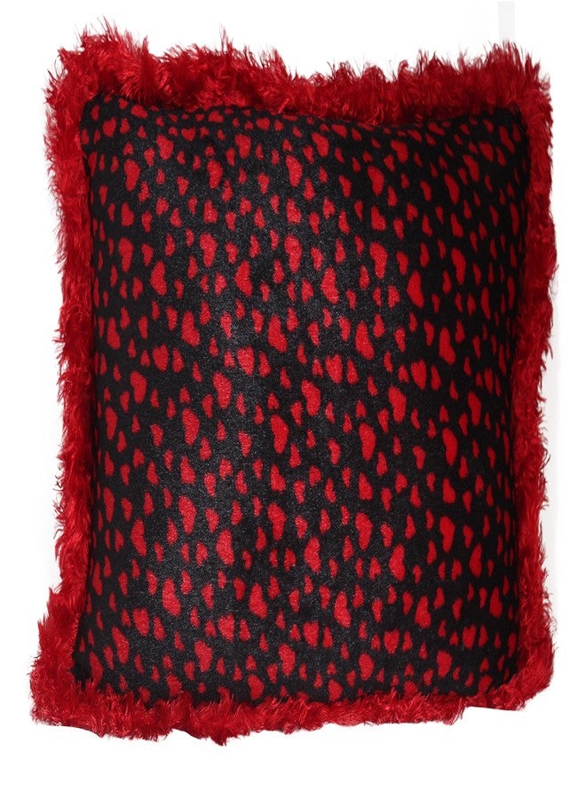 Tickles Valentine Heart Print Pillow Cushion Soft Stuffed Plush Toy Gifts for Boys & Girls Wedding Anniversary Birthday Valentine's Day (Size: 40 cm Color: Red) - Image 3