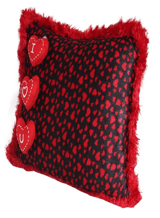 Tickles Valentine Heart Print Pillow Cushion Soft Stuffed Plush Toy Gifts for Boys & Girls Wedding Anniversary Birthday Valentine's Day (Size: 40 cm Color: Red) - Image 2