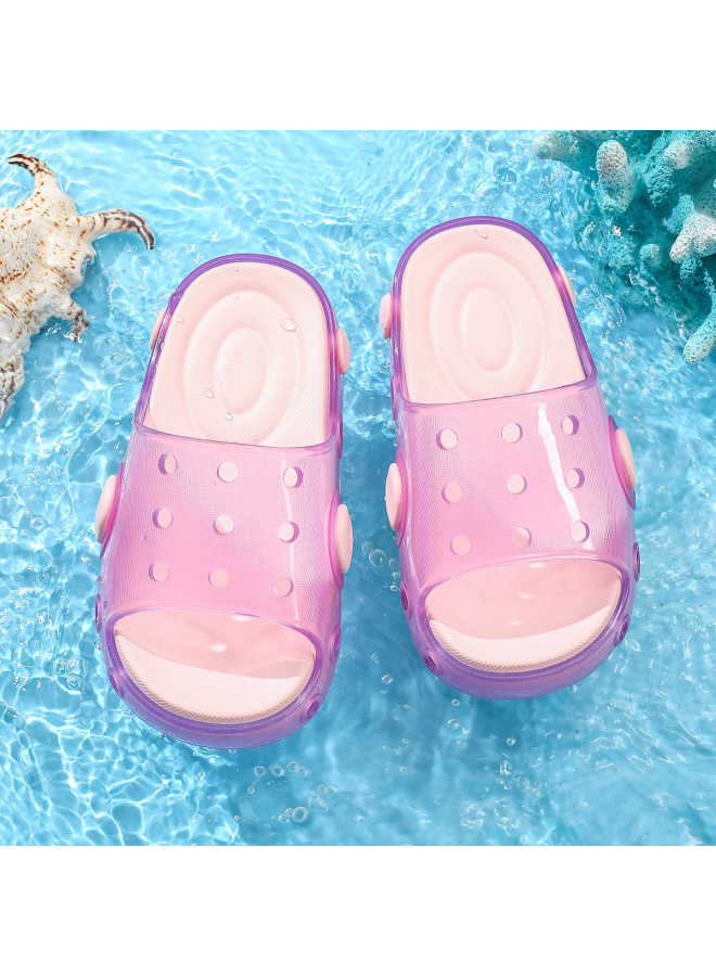 Children's Slippers For Boys And Girls, Summer  New Style, Simple Hollow-out Jelly Sandals, Non-slip, Eco-friendly