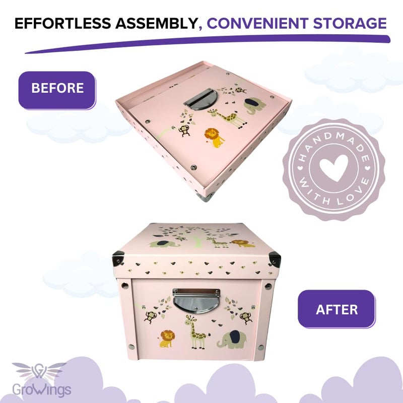 GroWings Baby Keepsake Box - Large Memory Storage for Newborns, Suitable for Boys and Girls, Strong, Durable, and Collapsible Gifts - Image 5