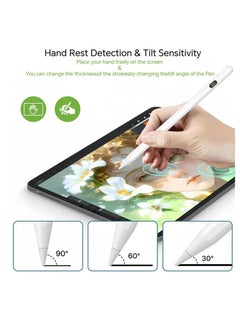 TecV Stylus Pen For Ipad Pro 32.77cm / 27.94cm / 25.91cm / Mini / Air (5Th/4Th Gen) - Rechargeable, Palm Rejection Active Capacitive Pencil | Magnetic  - Image 3