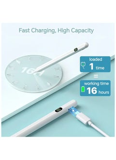 TecV Stylus Pen For Ipad Pro 32.77cm / 27.94cm / 25.91cm / Mini / Air (5Th/4Th Gen) - Rechargeable, Palm Rejection Active Capacitive Pencil | Magnetic  - Image 1