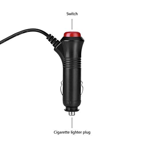 EKYLIN DC 5.5x2.1mm Car Charger 12V 12-Volt 24V 24-Volt Cigarette Lighter Power Supply Adapter Charger Cable for Car Truck Bus Van Boat - Image 3