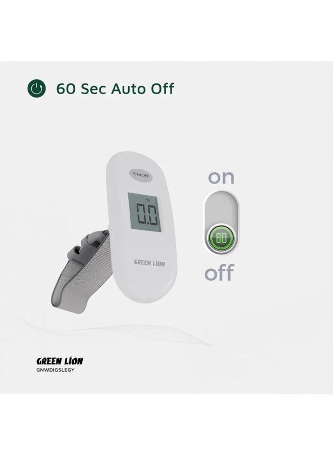 Weight Mate Digital Hanging Luggage Scale - Portable Handheld Baggage Weight Scale 40kg Capacity with Backlit LCD Display, Lightweight Design, Compact and Durable for Travel Suitcases - Image 4