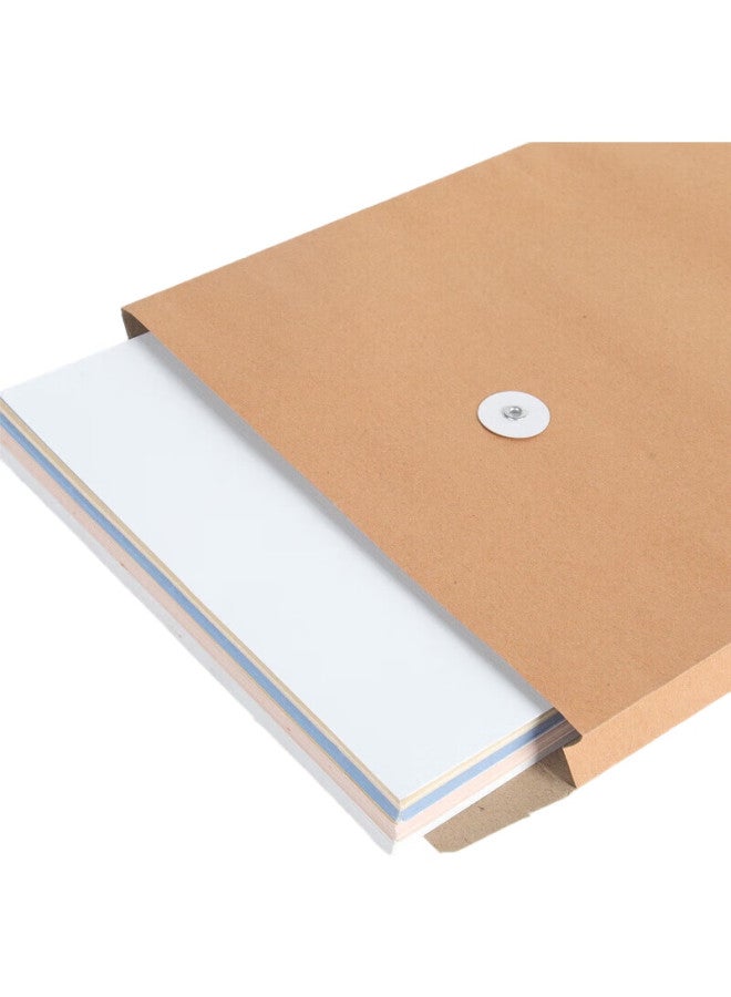Tango A4 Kraft Paper File Folders, 2.8Cm Side Width, 50 Pieces, 140G Document Folders, For Personnel Contracts, Bids, Storage, Office Meetings, Customizable, 9850 - Image 1