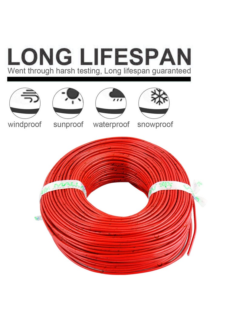 MALLA MALLA Copper Wire with Triple Layer PVC Coating Single Core Flexible Electric Cable for Domestic Industrial Connections 25 mm 90m Long Red MLWC14  - Image 4