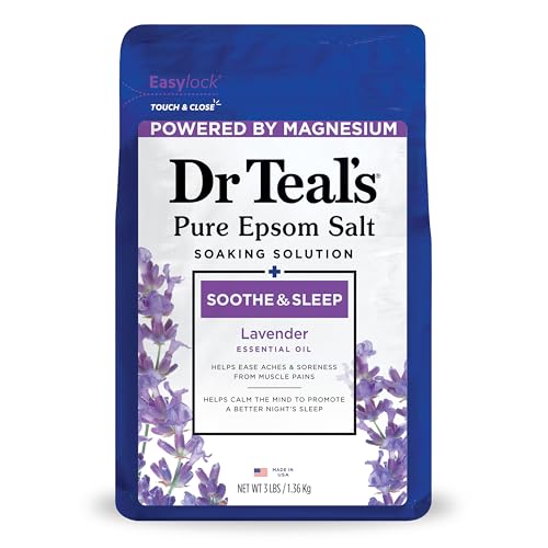 Dr Teal's Dr Teal's Epsom Magnesium Salt Soak, Soothe & Sleep with Lavender, 3 lbs 