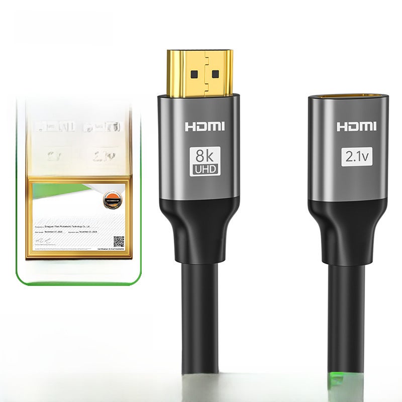 High-Quality HDMI Male to Female Extension Cable 8K male-to-female extension cord 