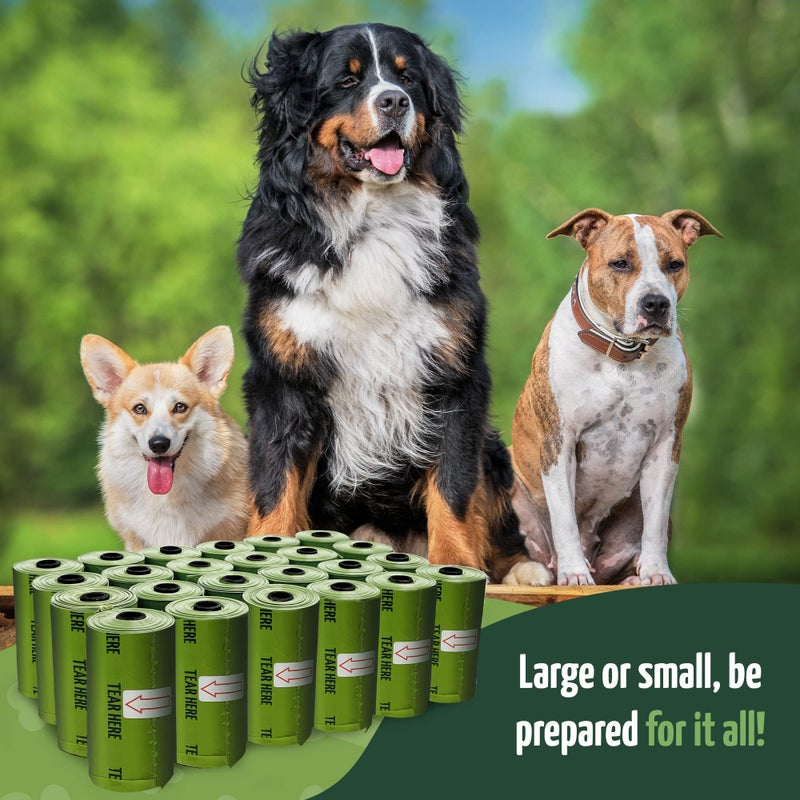 Reli. Biodegradable Dog Poop Bags w/Holder (1200 Count - 80 Rolls Bulk) | Leash Clip Dispenser | 9x13" Large Dog Bags for Poop | Green Eco-Friendly Oxobiodegradable Waste Disposal Refills (Unscented) - Image 5