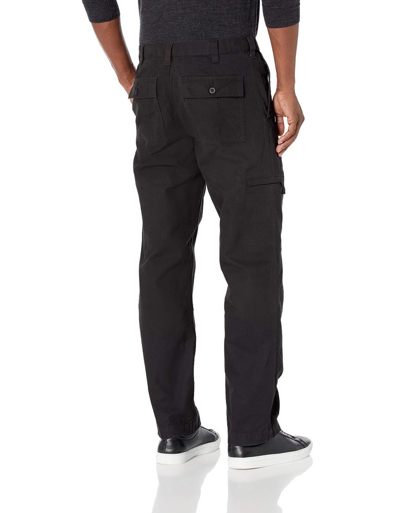 Dockers Men's Classic Fit Comfort Cargo Pants, Black, 36W x 34L - Image 2