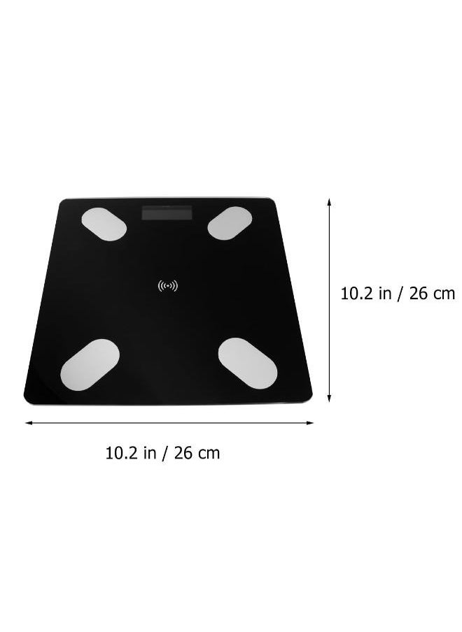 Smart Digital Body Weight Scale with Steato Percentage - Accurate Bluetooth Bathroom Scale for Body Composition Tracking, Modern Design for Health Monitoring