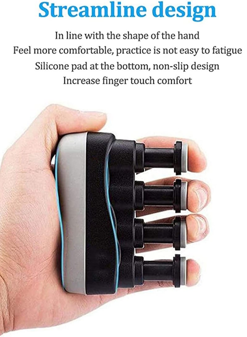 Zikra Guitar Finger Exerciser Grip Hand Strengthener Finger Strengthener for Musicians Ukulele or Physical Therapy Silicone Pad Tension - Image 5