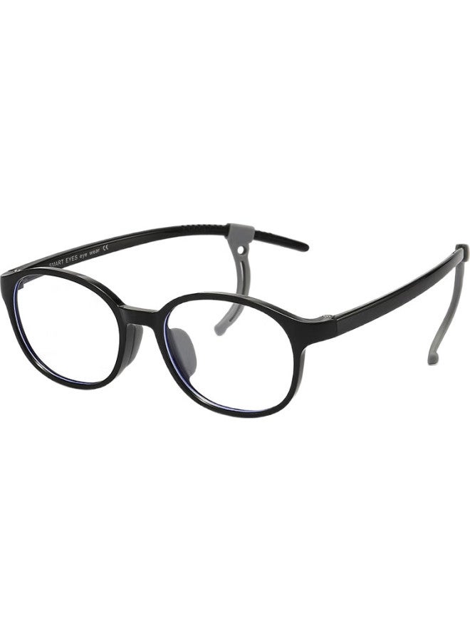LOVECRAFT Anti-Blue Light - C3 Bright Black Frame, Ultra-Light Children'S Radiation Protection Glasses, Non-Prescription Glasses, Eye Protection Glasses For Boys And Girls - Image 1