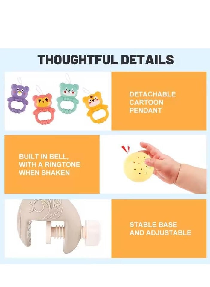 Newborn Baby Hanging Music Box Toy, Portable Rotating Bed Bell with Remote Control for Early Childhood Education - Image 5