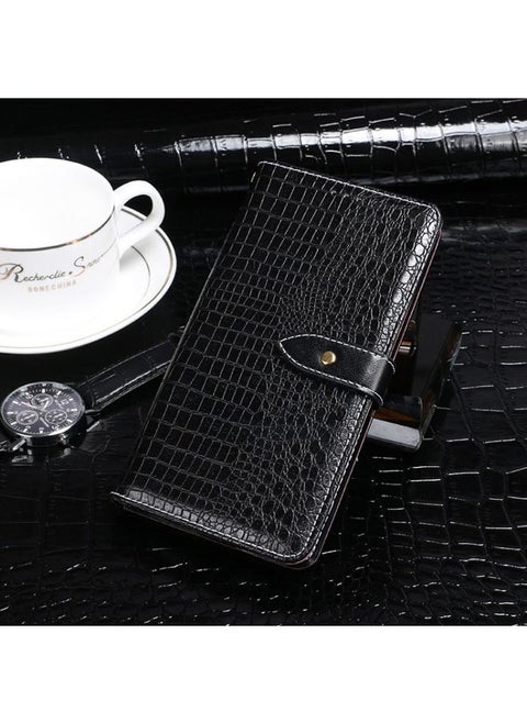 Case Cover For Realme X7 Pro idewei Crocodile Texture Horizontal Flip Leather Case with Holder & Card Slots & Wallet Black