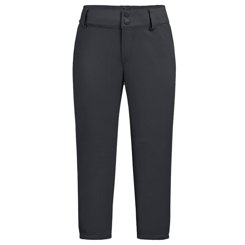 QBK 2T-13Years Girls' Softball Pants Kids' Youth Boys' Baseball Practice Pant Toddler tee Ball Pantsï¼ˆBlackï¼ŒSï¼‰ - Image 2