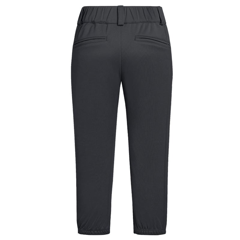 QBK 2T-13Years Girls' Softball Pants Kids' Youth Boys' Baseball Practice Pant Toddler tee Ball Pantsï¼ˆBlackï¼ŒSï¼‰ - Image 4