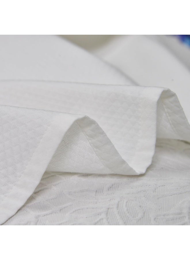 السرعوف الذهبية ستارة دش GOLD MANTIS بيضاء مقاس 72 × 72 بوصة - ستارة حمام من نسيج القطن والبوليستر مع نسيج جاكار، يمكن غسلها في الغسالة، تصميم حديث على طراز الفندق للحمام وحوض الاستحمام - Image 5