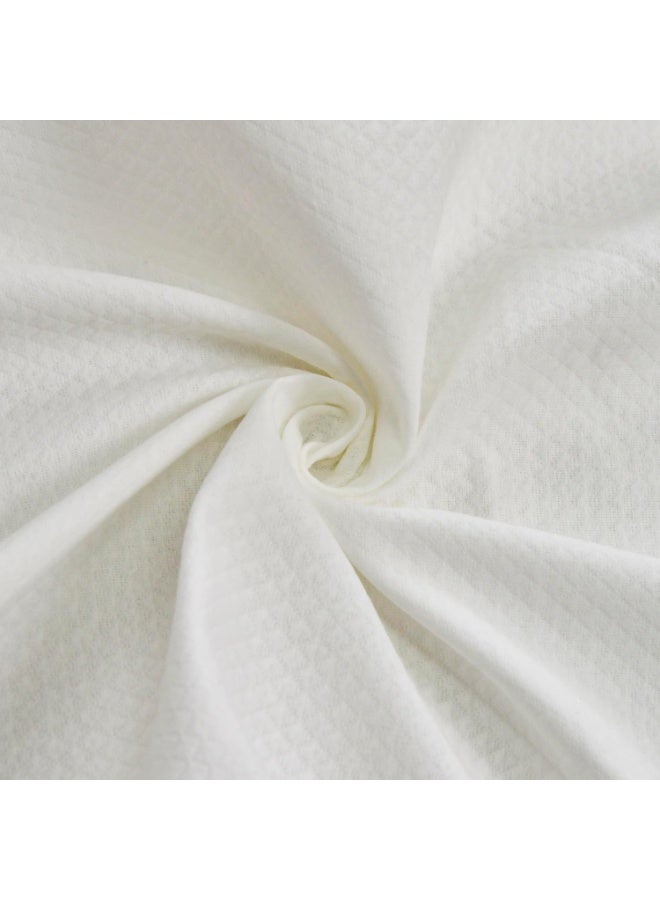 السرعوف الذهبية ستارة دش GOLD MANTIS بيضاء مقاس 72 × 72 بوصة - ستارة حمام من نسيج القطن والبوليستر مع نسيج جاكار، يمكن غسلها في الغسالة، تصميم حديث على طراز الفندق للحمام وحوض الاستحمام - Image 4