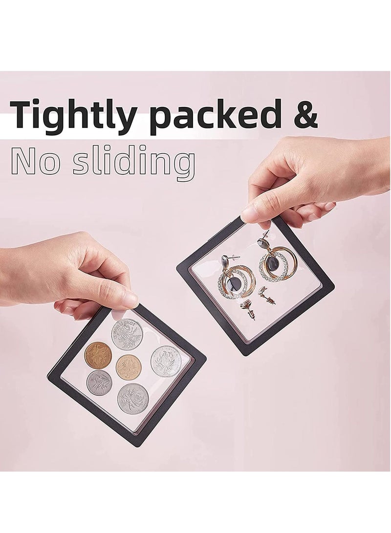 KASTWAVE Anti Tarnish Jewelry display Organizer,6Pcs Small Portable Travel Jewelry Box for Women and Girls to Storage Rings Earrings Bracelet, 3.54 x3.54 x0.79 inches, Antioxidation and Dust-proof - Image 5