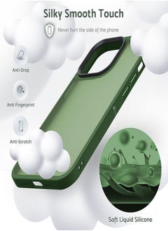 ESCASE iPhone 14 Pro Max Case Back Cover,【Full Shockproof Protection】Translucent Matte Back, Slim Phone Cover for Apple 14 Pro Max (2022)(Green)  - Image 3
