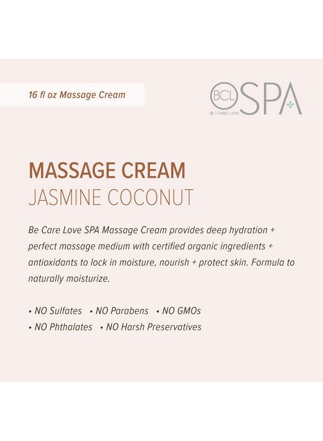 BCL SPA Massage Cream, Jasmine Coconut, 16 Fl Oz - Image 2