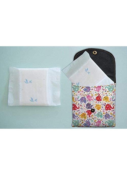 Prostuff.in Prostuffin Travel Pouches for Women Sanitary Napkins Bag for Cosmetic Coin Pouches for Women Assorted Color 1 Pcs  - Image 5