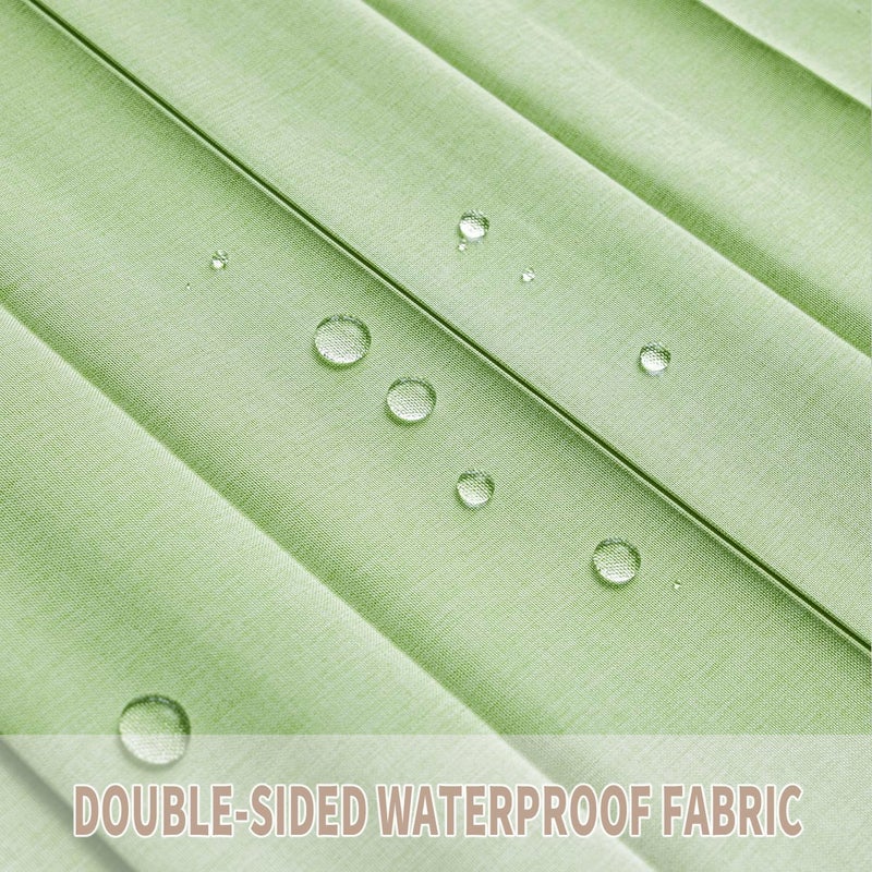 Vatge Curtain for Closet Without Door - Accordion Folding Door Curtain for Doorway  and Open Closet  Hanging Privacy Curtain Wall for Room Separation 1 Panel with Tieback  W52 x L78  Green - Image 4