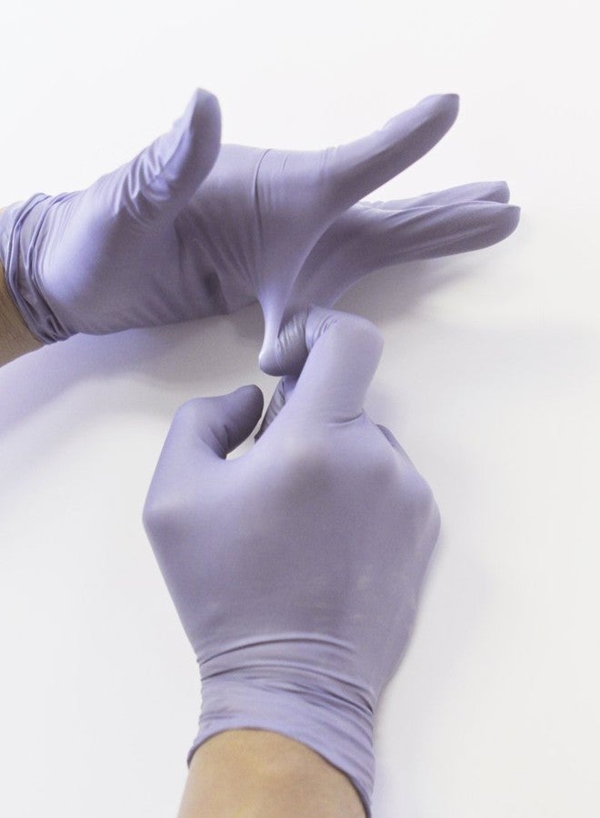 Infi-Touch Disposable Gloves, Steel Blue Heavy Duty Nitrile Gloves, 9.5" Length, Powder Free, 6 Mil Thickness, Small, Pack of 100 - Image 4
