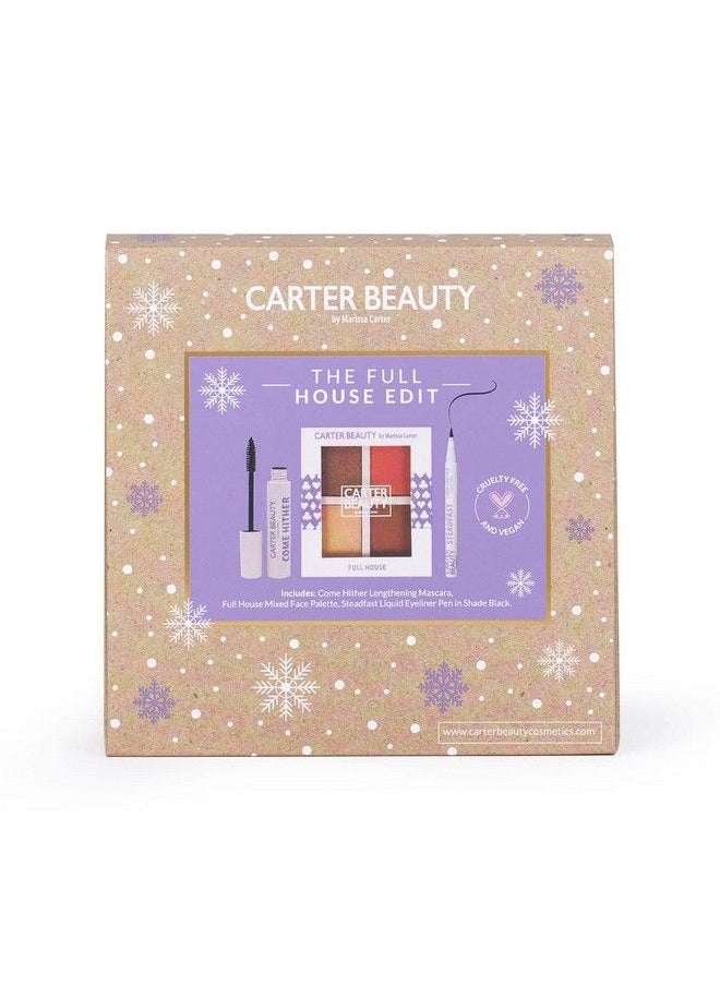 Carter Beauty By Marissa Carter - Carter Beauty The Full House Edit Makeup Must Haves Includes Mascara Face Palette Liquid Eyeliner Pen Accentuates Facial Features Long Lasting Wear Vegan Paraben Free 3 Pc Gift Set - Image 1