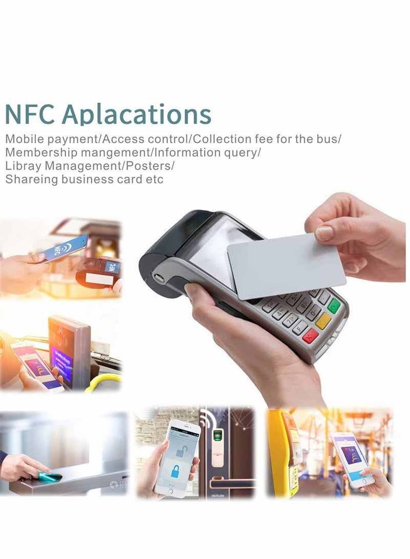 Excefore Blank NFC Cards, 10PCS Tags NTAG 215 PVC Cards programmable Tags, Compatible with Amiibo and TagMo for Android All Phone Enabled - Image 4