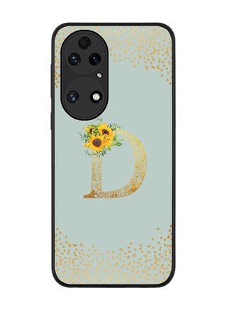 Rugged Black edge case for Huawei P50 Slim fit Soft Case Flexible Rubber Edges Anti Drop TPU Gel Thin Cover - Custom Monogram Initial Letter Floral Pattern Alphabet - D (Light Grey ) - pzsku/Z623F50A0FF3EEF319F1FZ/45/_/1676385501/c9ca7e26-6600-4a1b-90f3-4a4893054a35