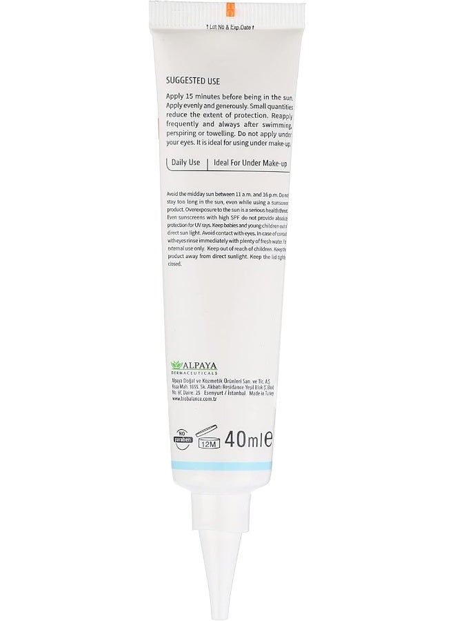 Bio Balance Aknsun Mattifying Face Aqua Fusion, 50 Spf, 40 Ml - Image 2