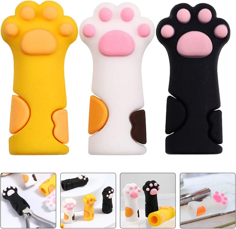 9pcs Cat Claw Scissors Cuticle Nipper Covers Nail Tech Handle Protector - Image 5