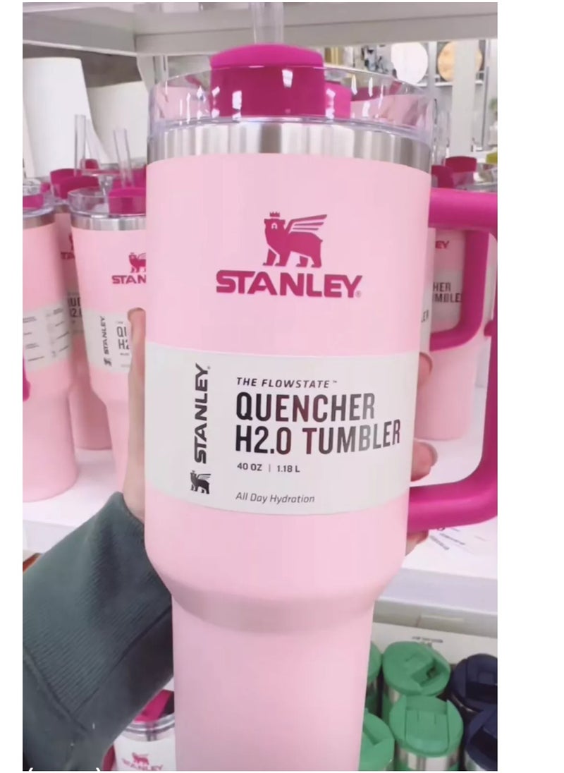 Stanley - Stanley cup H2.0 Stainless Steel with Lid and Straw for Water Iced Tea,Coffee and Smoothie - Image 1