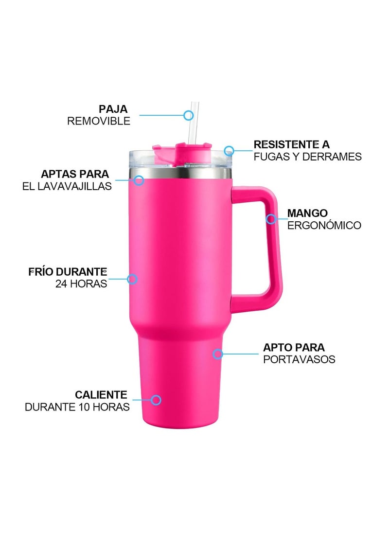 Stanley - Stanley cup H2.0 Stainless Steel with Lid and Straw for Water Iced Tea,Coffee and Smoothie - Image 1