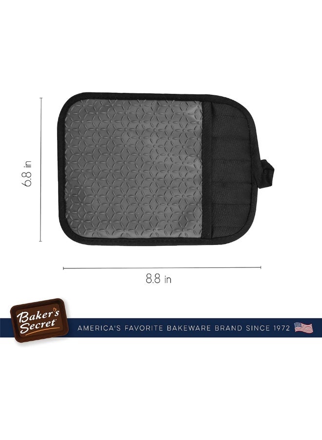 Baker's Secret 8.8 Inch Silicone Pot Holder – Heat-Resistant Kitchen Tool for Safe Handling & Cooking - Image 4