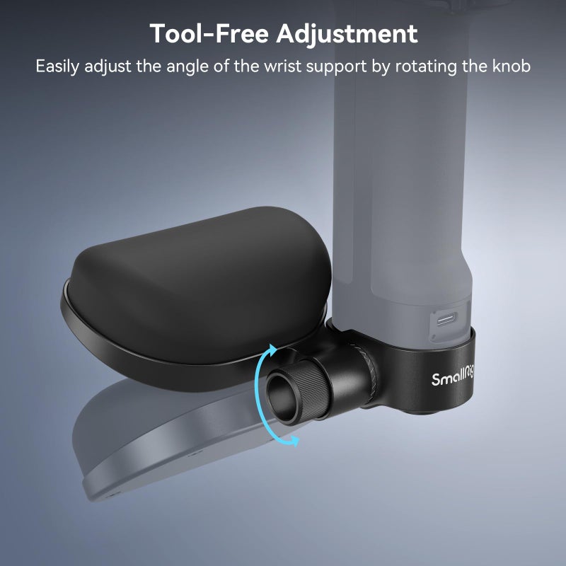 SmallRig Wrist Support for DJI RS 4/RS 4 Pro/RS 3/RS 3 Pro/RS 2, Weight-Reducing Rotatable Design for Different Angle, with QD Quick Release Buckles, 1/4"-20 & 3/8"-16 Threaded Holes - 4248 - Image 5