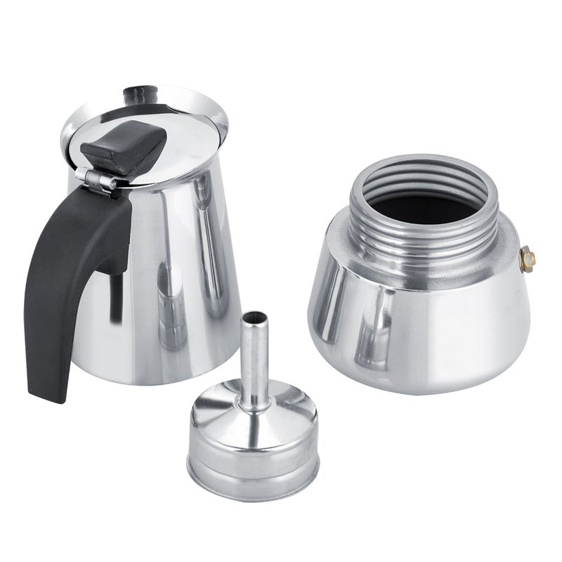 قوة قهوة فولاذيةinox محمولة من نوع موكا لإعداد الإسبريسو ( قوة موكا ) (300 مل) - Image 4