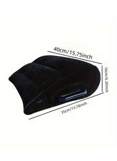 NIBEMINENT Leg positioning pillow with inflatable pillow, portable cushion, sleeping pillow, leg raise bed sofa, travel camping  - Image 3