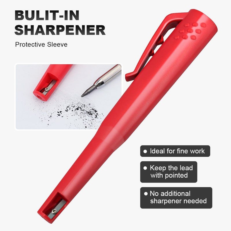120mm Carpenter Scribing Pencil Set 100 Pack 7 Color Options High Value - Image 2
