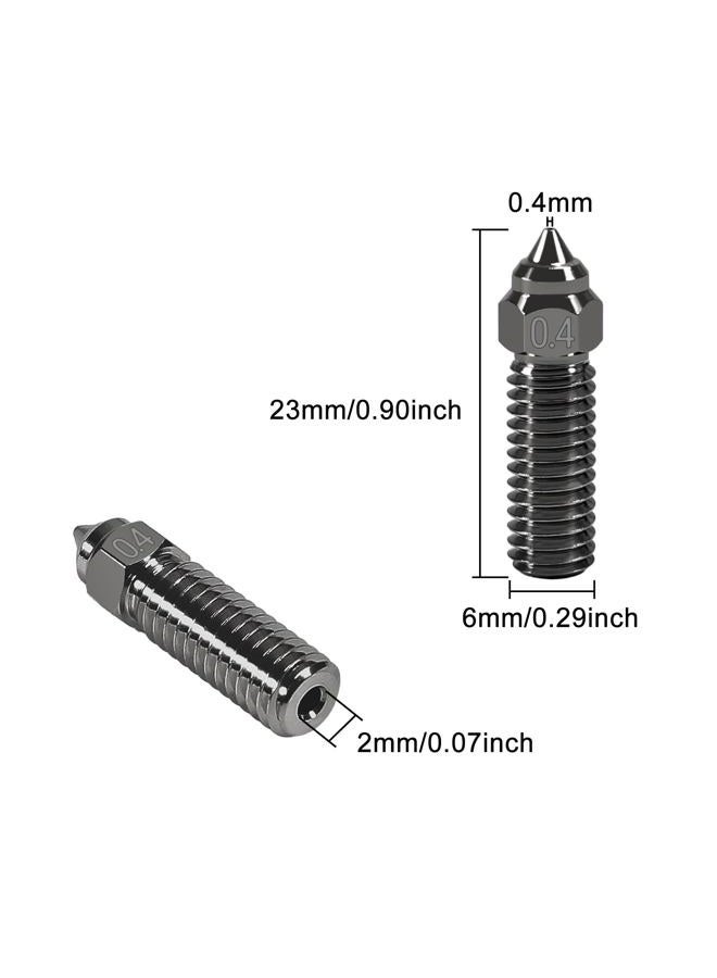 UMLIFE 5PCS K1 Nozzles 3D Printer Hardened Steel Nozzles 0.4mm, High-Speed Printing and High Flow Extruder Nozzles for K1, K1 Max, CR-M4, CR-10 SE 3D Printers - Image 2