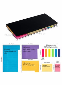 SYOSI Sticky Notes Set, Multicolor Sticky Note Set, Sticky Page Markers Prioritize Coding Sticky Divider Tabs for Planner, Bullet Journaling Writing, Note Taking Calendar  - Image 2