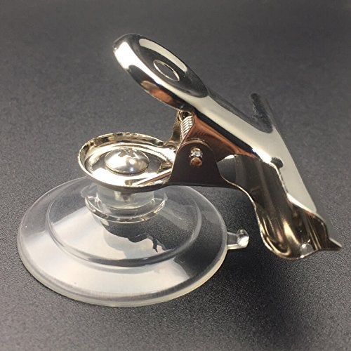 JZMYXA Suction-Cup Clip, JZMYXA Plastic Round Suction Cup Clip Advertising Pop Display Holder Stand Clamp Set of 8 - Image 2