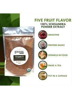 dimmak herbs Organic Schisandra 5:1 Extract Powder 4oz | Schizandra Berry / Wu Wei Zi / Schisandra Chinesis Lab Tested USDA Certified 4oz/112g by Dimmak Herbs  - Image 4